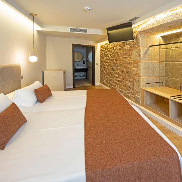 Descubre las estancias de nuestro hotel en pleno centro de Padrón